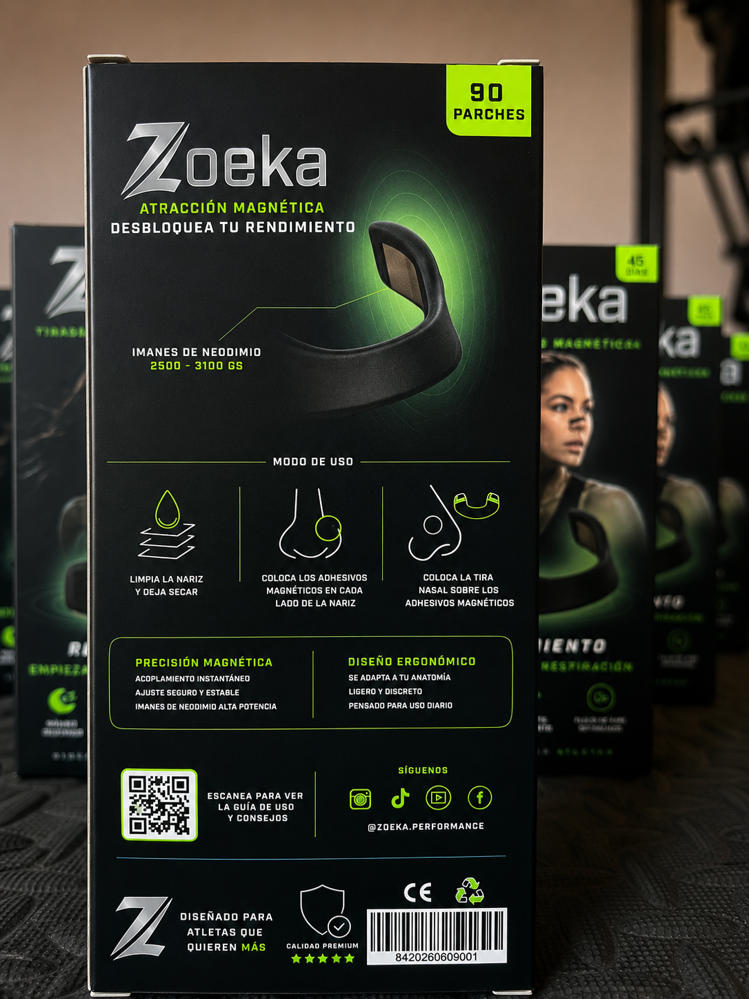 ZOEKA  — Tiras nasales magnéticas